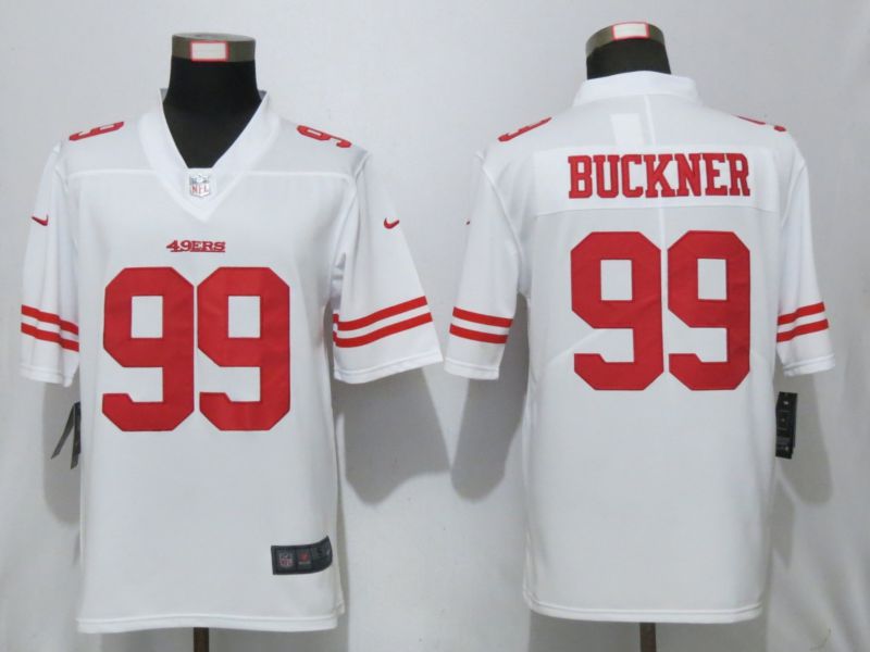 Men San Francisco 49ers #99 Buckner White Nike Vapor Untouchable Limited Player->kansas city chiefs->NFL Jersey
